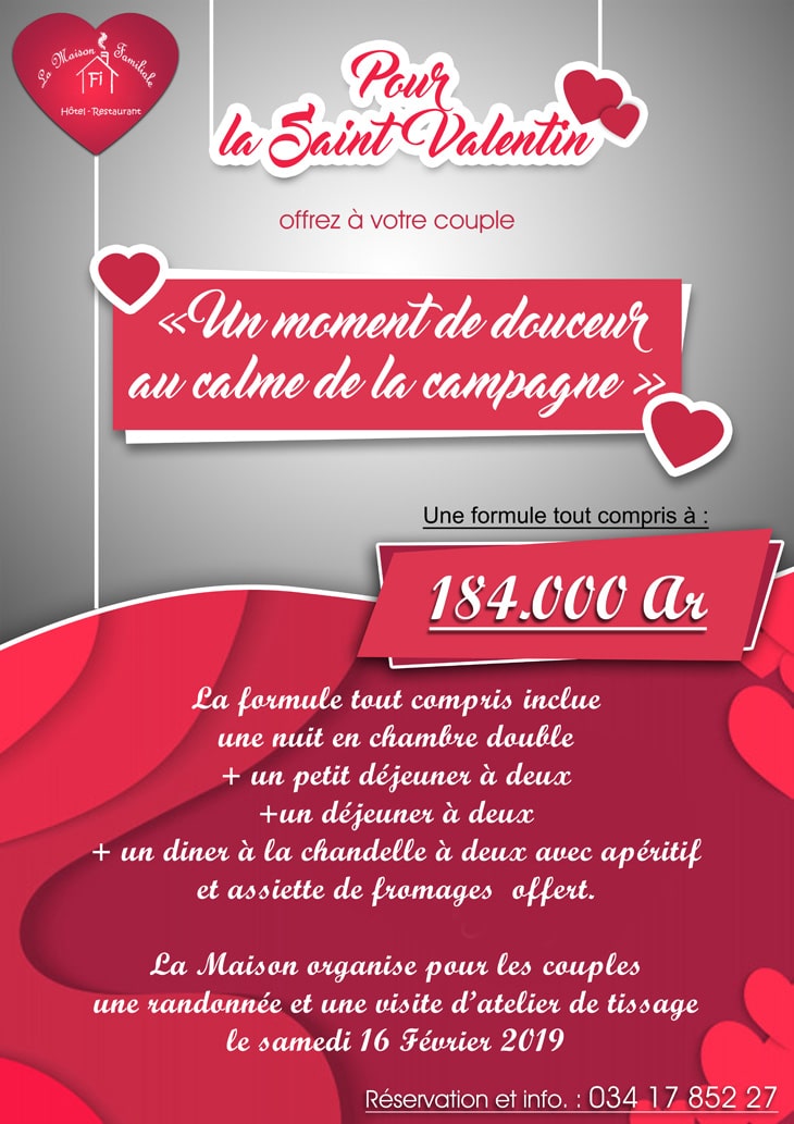 Saint Valentin La Maison Familiale Fi